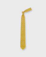 Load image into Gallery viewer, Silk Print Tie in Maize/Sky/Brown Foulard
