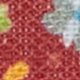 Linen Print Pocket Square in Red/Sky Floral