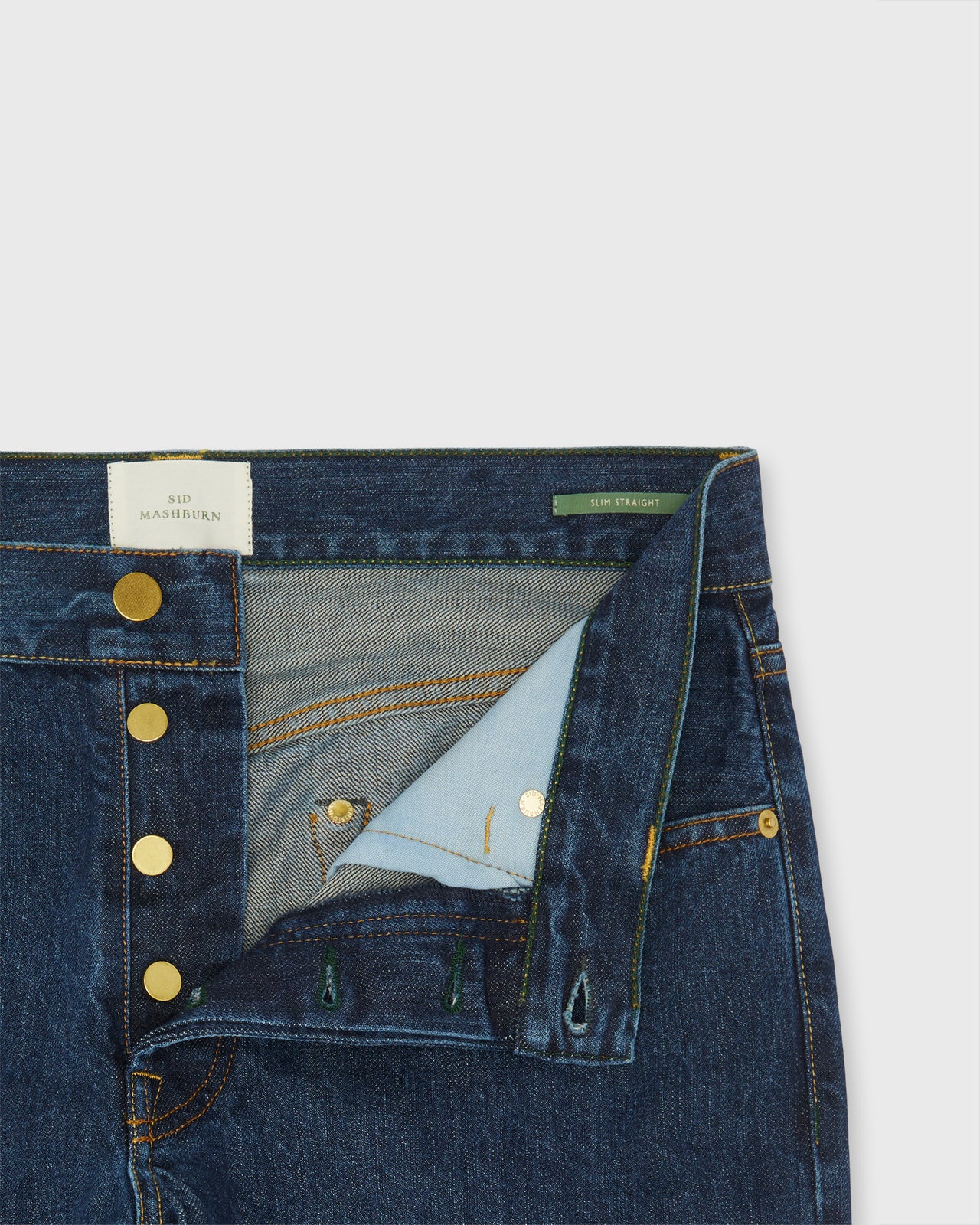 Slim Straight Jean in Japanese Selvedge Deep Indigo Denim