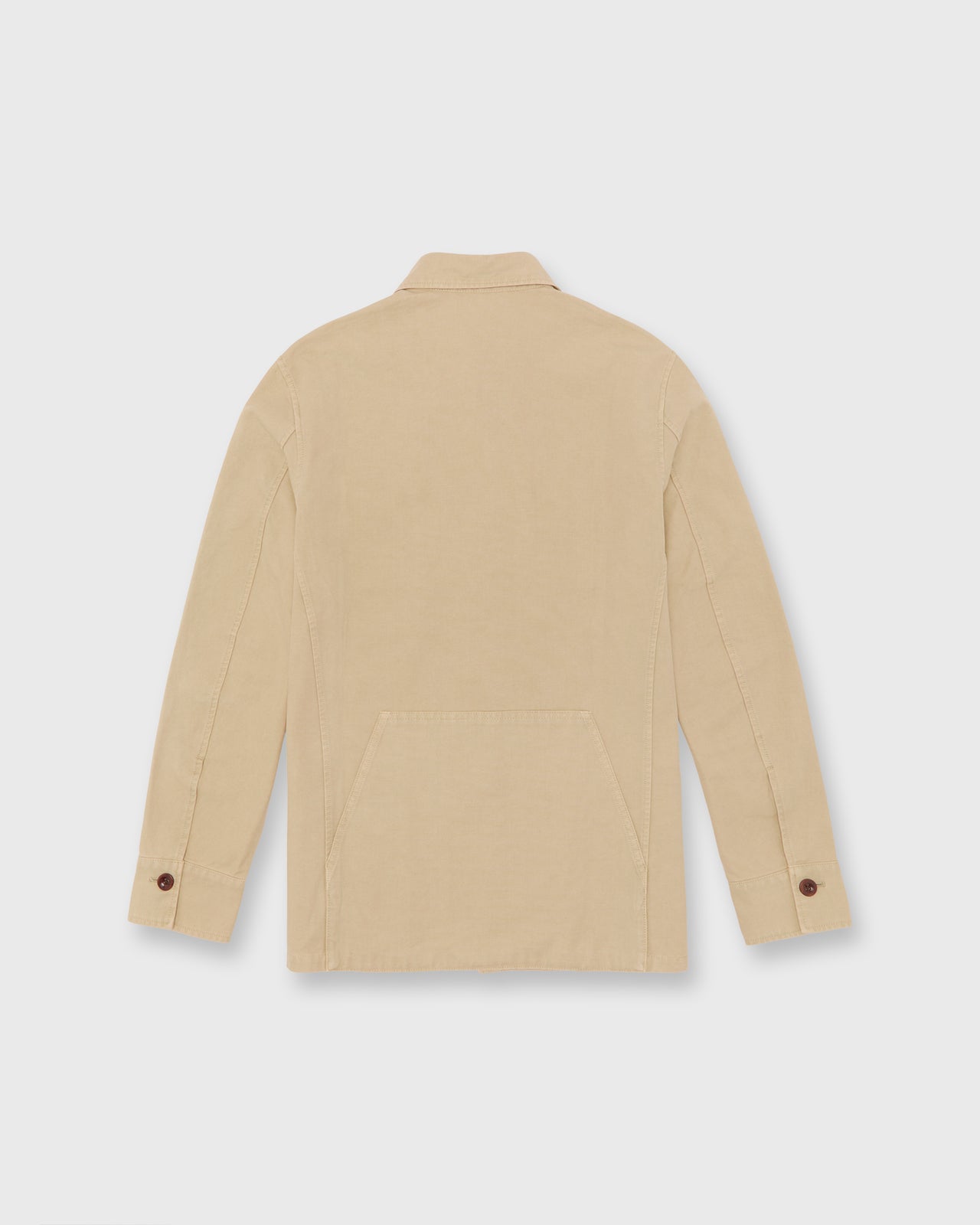 Military Jacket in Khaki Lightweight Canvas