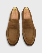 Load image into Gallery viewer, Italian Penny Loafer in Acorn Suede
