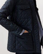 Load image into Gallery viewer, M65 Quilted Cashpad Jacket in Navy Nylon
