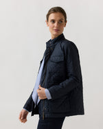 Load image into Gallery viewer, M65 Quilted Cashpad Jacket in Navy Nylon
