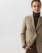 Load image into Gallery viewer, Palmer Jacket in Oat Cashmere Herringbone
