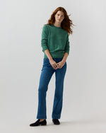 Load image into Gallery viewer, Kit Crewneck Sweater in Lovat Cashmere
