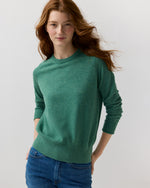 Load image into Gallery viewer, Kit Crewneck Sweater in Lovat Cashmere
