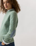 Load image into Gallery viewer, Robbie Sweater in Heather Meadow Rustic Wool
