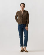 Load image into Gallery viewer, Romy Cardigan in Heather Chestnut Rustic Wool
