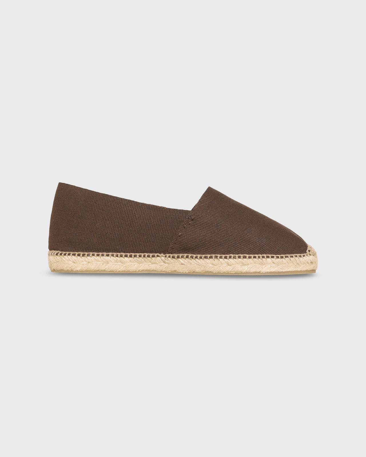 Classic Espadrille in Chocolate Canvas