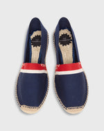 Load image into Gallery viewer, Classic Espadrille in Navy/Red/White Stripe Canvas

