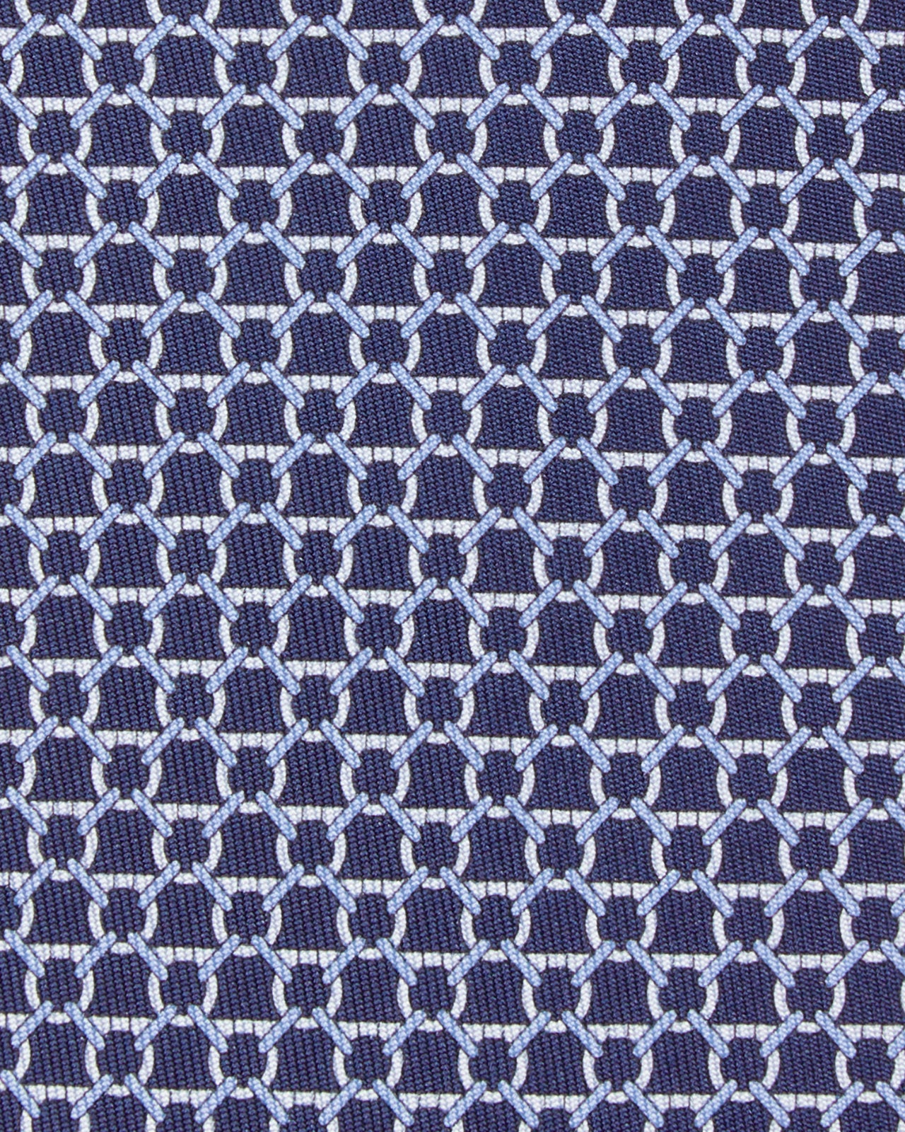 Silk Print Tie in Dark Blue Link