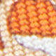 Silk Print Tie in Orange Gancini Links