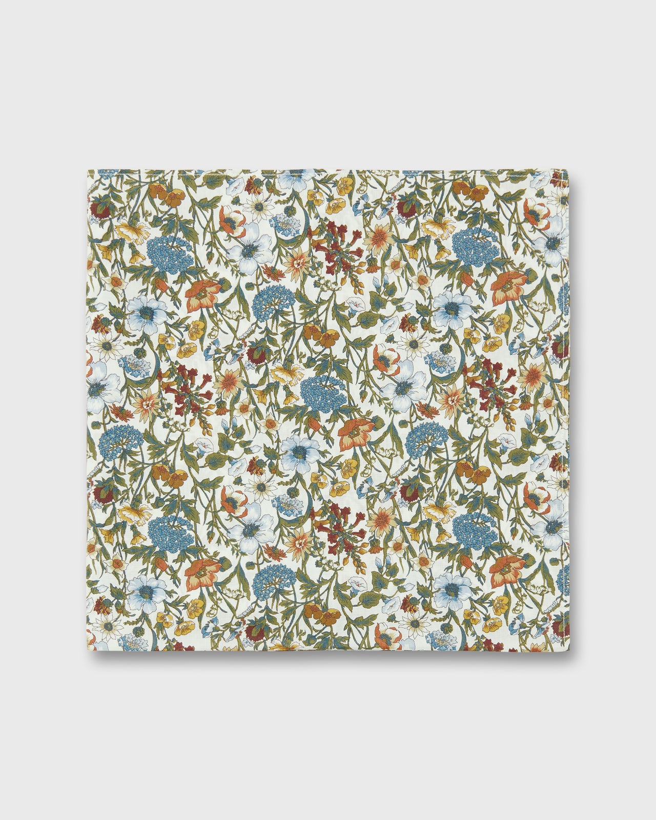 Anyway Scarf in Moss/Cerulean Rachel Liberty Fabric