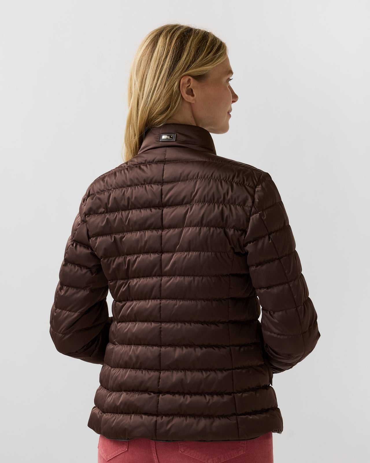 Quilted Blazer in Dark Brown