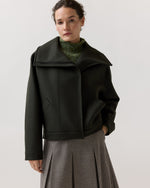 Load image into Gallery viewer, Funnel Biker Jacket in Dark Khaki
