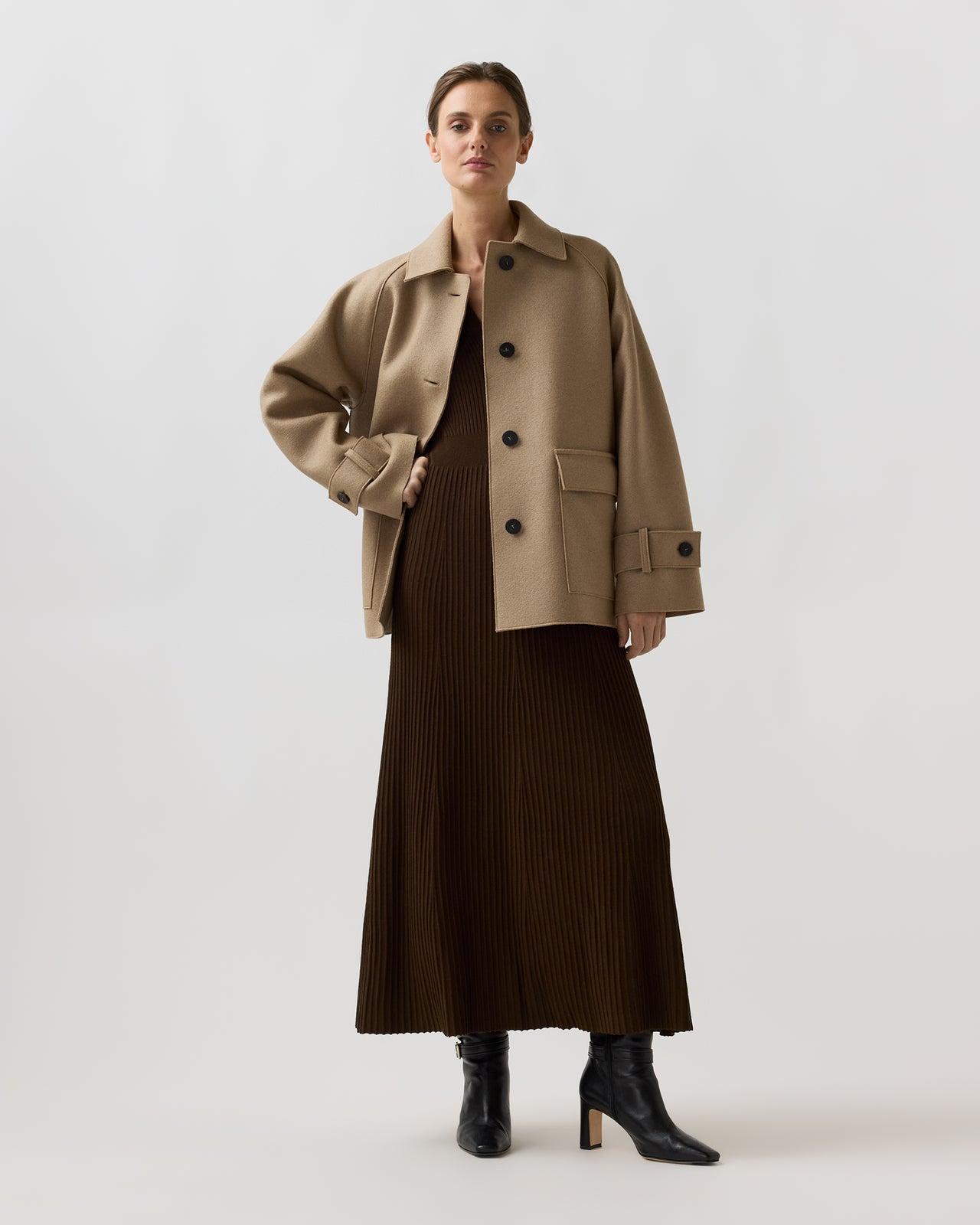 Raglan Jacket in Tan