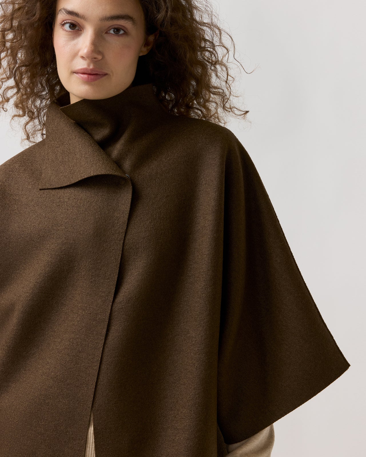 Kimono Coat in Teddy Brown
