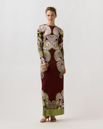Load image into Gallery viewer, Long Sleeve Swing Dress in Kells Swirl Placée
