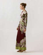 Load image into Gallery viewer, Long Sleeve Swing Dress in Kells Swirl Placée
