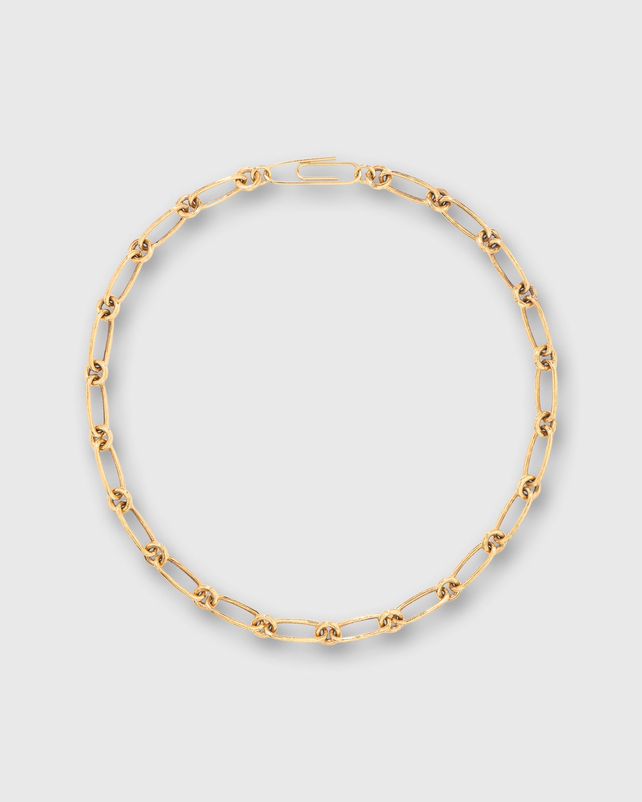 Bar A Charms Necklace in Gold