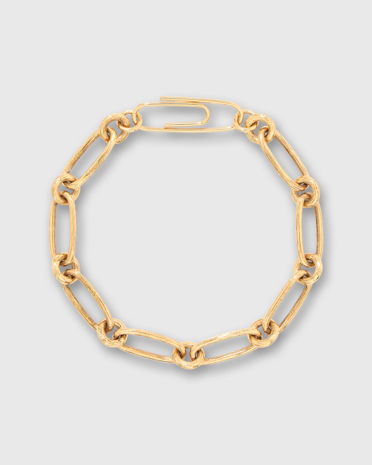 Bar A Charms Bracelet in Gold