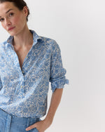Load image into Gallery viewer, Tomboy Popover Shirt in Blue Sambourne Liberty Fabric
