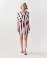 Load image into Gallery viewer, Alem Plunge Dress in Kibebi Marine
