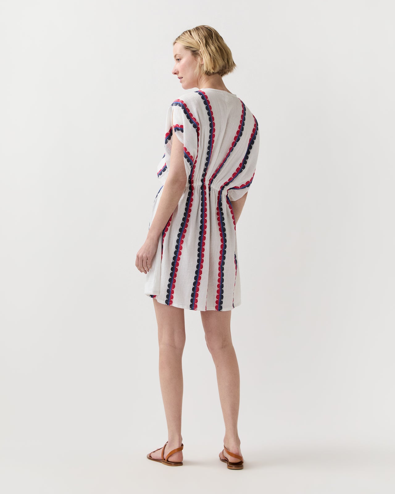 Alem Plunge Dress in Kibebi Marine