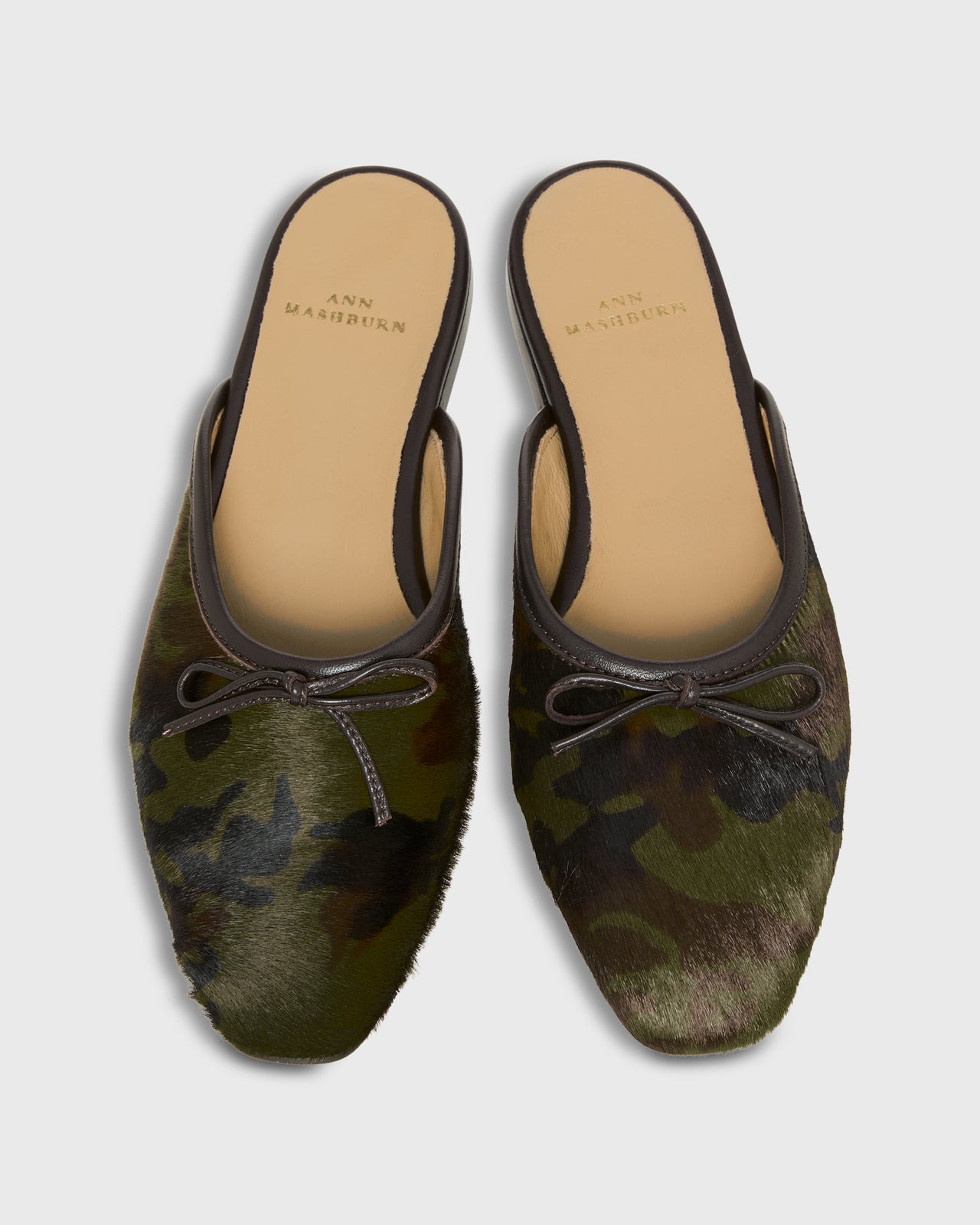 Joy Mule in Camouflage Calf Hair