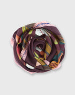 Load image into Gallery viewer, Reversible Silk Square Scarf in Sacred Forest of Mushrooms
