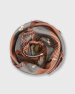Load image into Gallery viewer, Reversible Silk Square Scarf in Geometries of Origin
