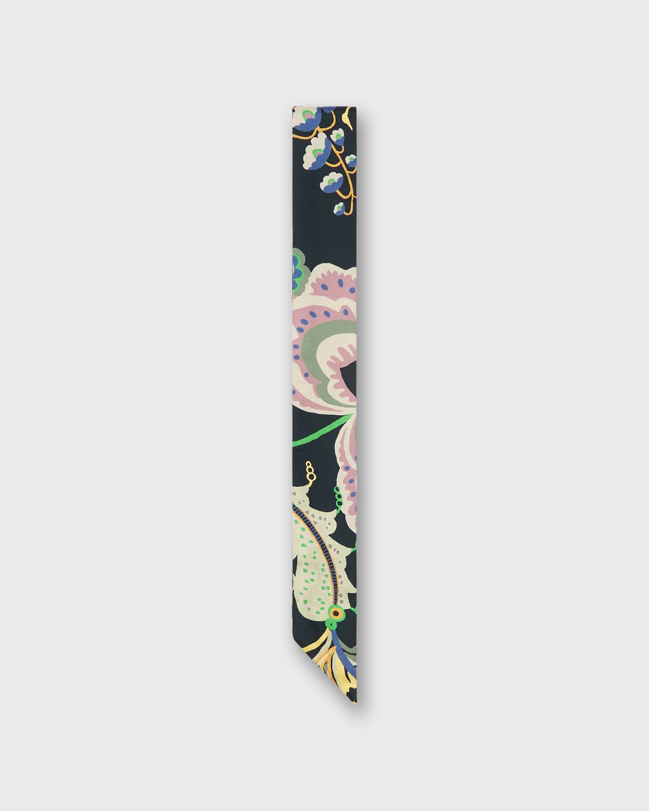 Silk Tied Up Scarf in Pink/Multi Floral Symphony Silk Twill Liberty Fabric