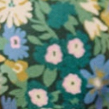 Silk Tied Up Scarf in Blue/Multi Thorpeness Silk Twill Liberty Fabric
