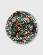 Load image into Gallery viewer, Medium Hand-Rolled Silk Scarf in Navy/Multi The Garden Room Liberty Fabric
