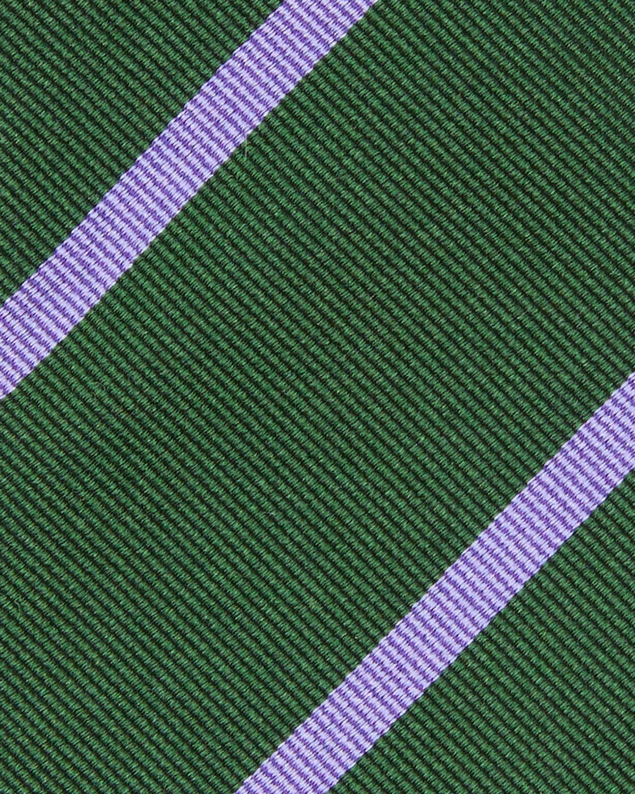 Silk Woven Tie in Green/Peri Bar Stripe