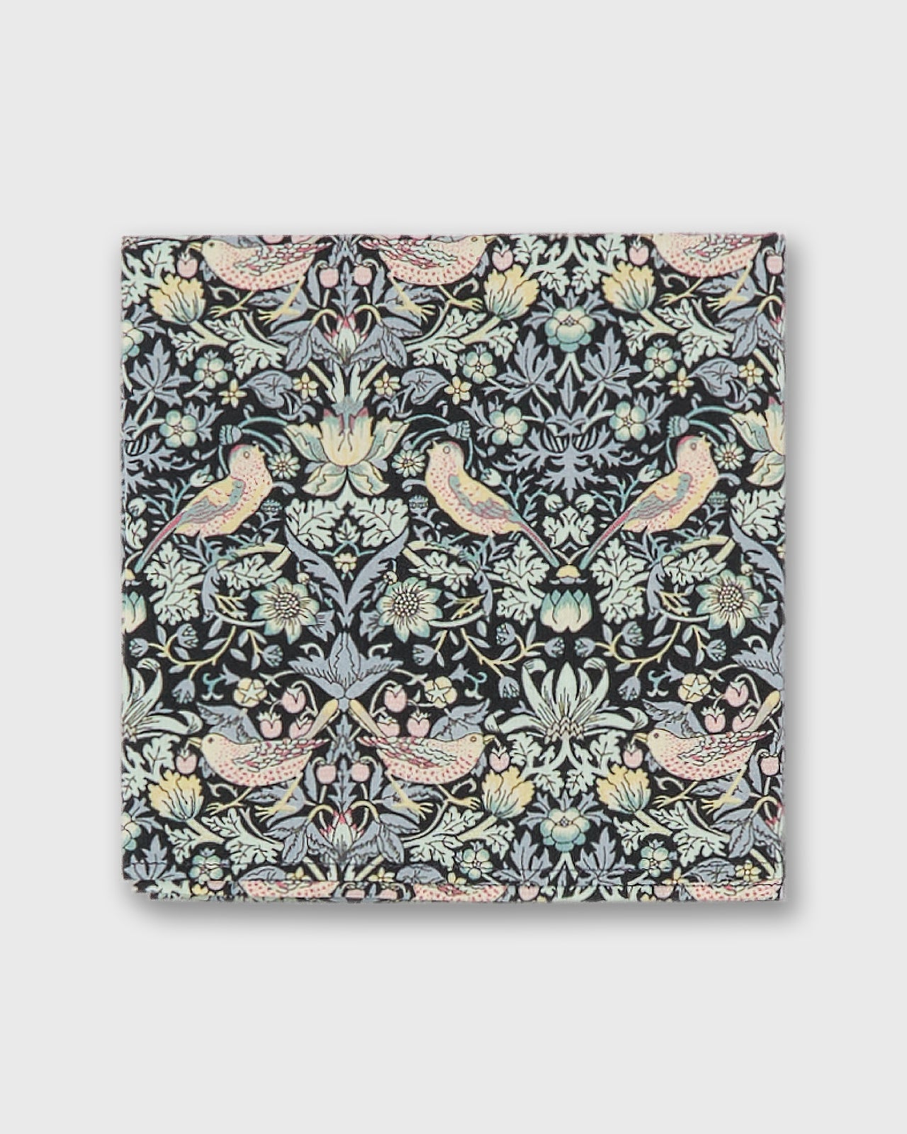 Anyway Scarf in Glacier/Magenta Strawberry Thief Liberty Fabric