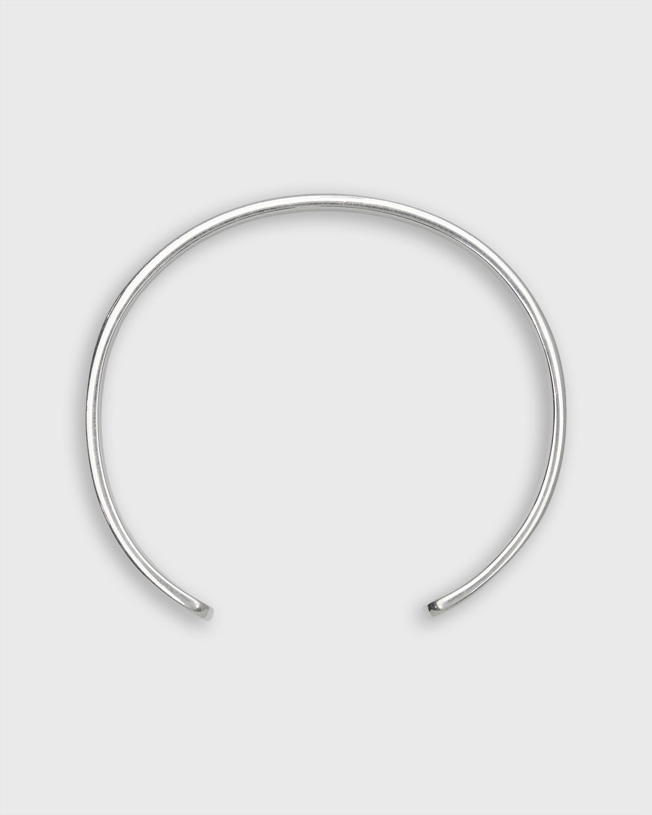 Flat Cuff Bracelet in Silver