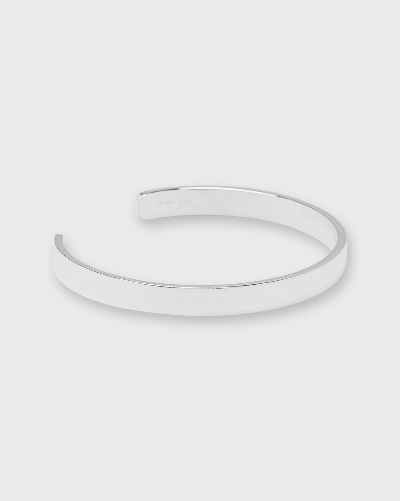 Flat Cuff Bracelet in Silver