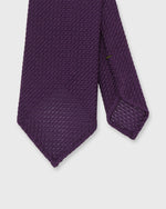 Load image into Gallery viewer, Hand-Rolled Silk Grosso Grenadine Tie in Eggplant
