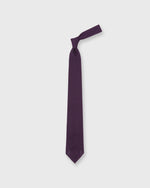 Load image into Gallery viewer, Hand-Rolled Silk Fino Grenadine Tie in Eggplant
