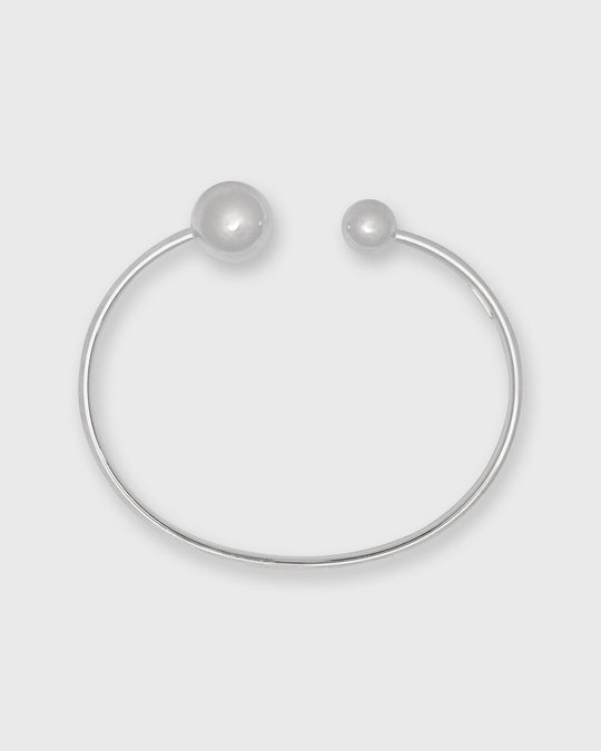 Ball Cuff Bracelet in Silver