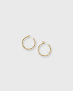 Load image into Gallery viewer, Wavy Hoop Earrings in Gold
