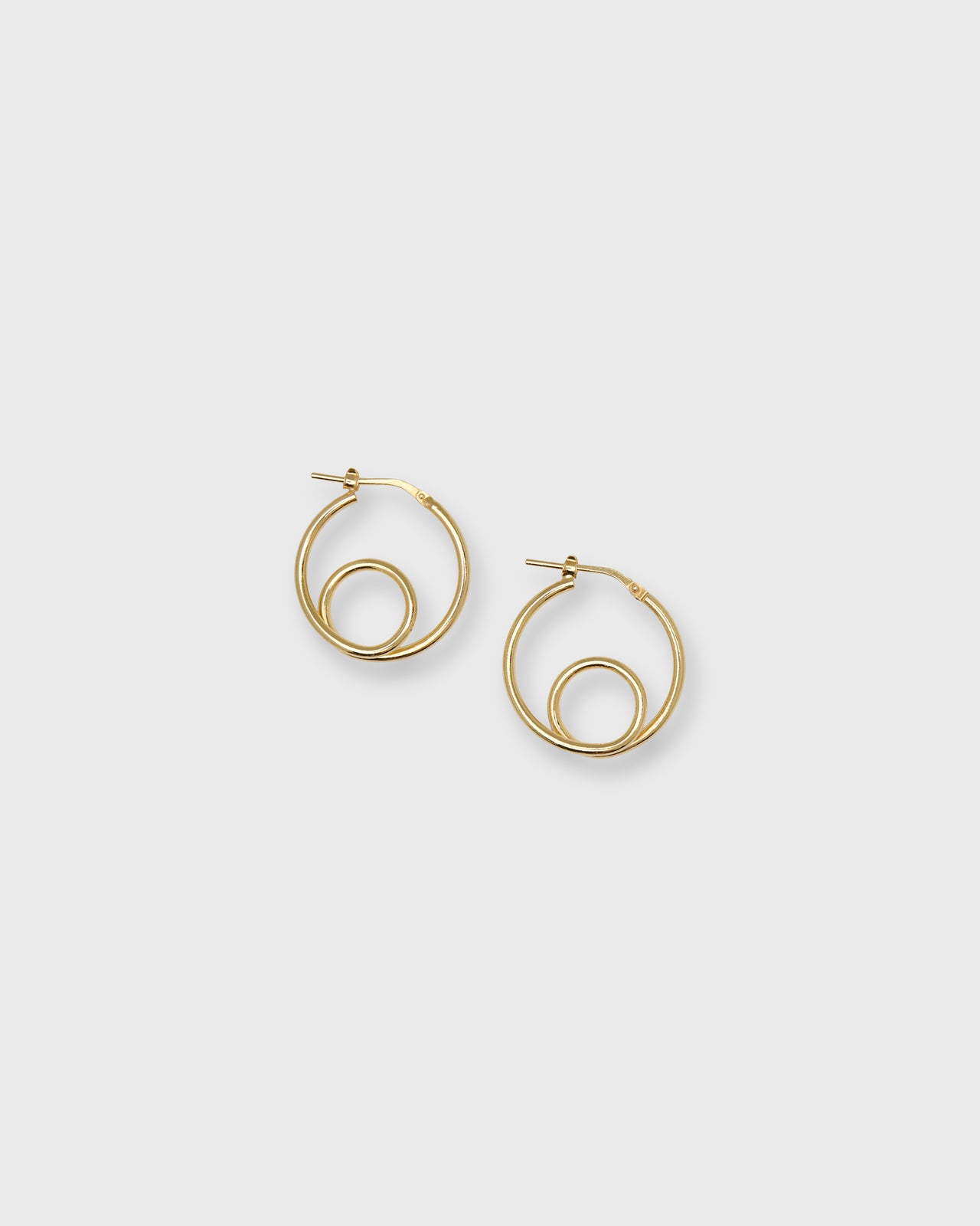 Loop Hoop Earrings in Gold