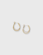 Load image into Gallery viewer, Twist Hoop Earrings in Bicolor Silver/Gold
