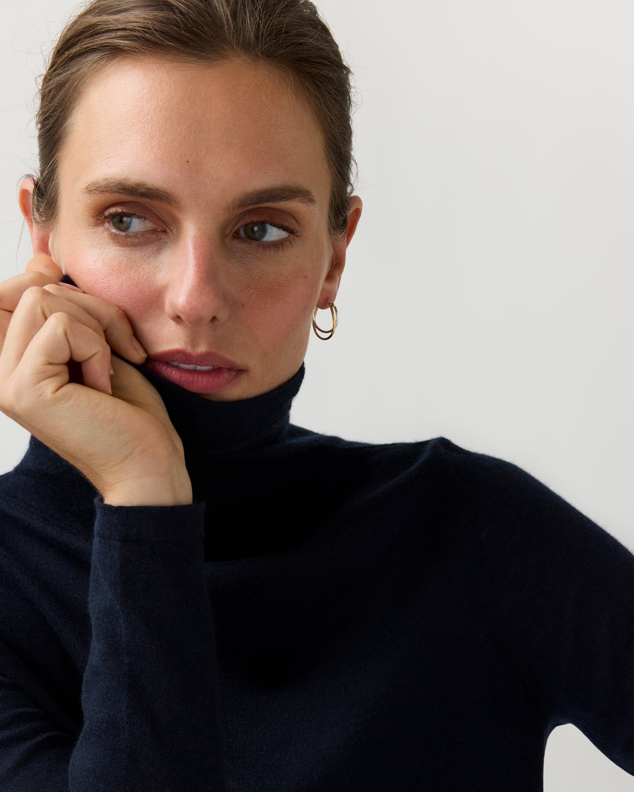 Twist Hoop Earrings in Bicolor Silver/Gold