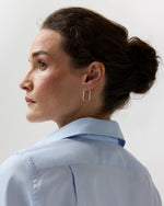 Load image into Gallery viewer, Square Hoop Earrings in Silver
