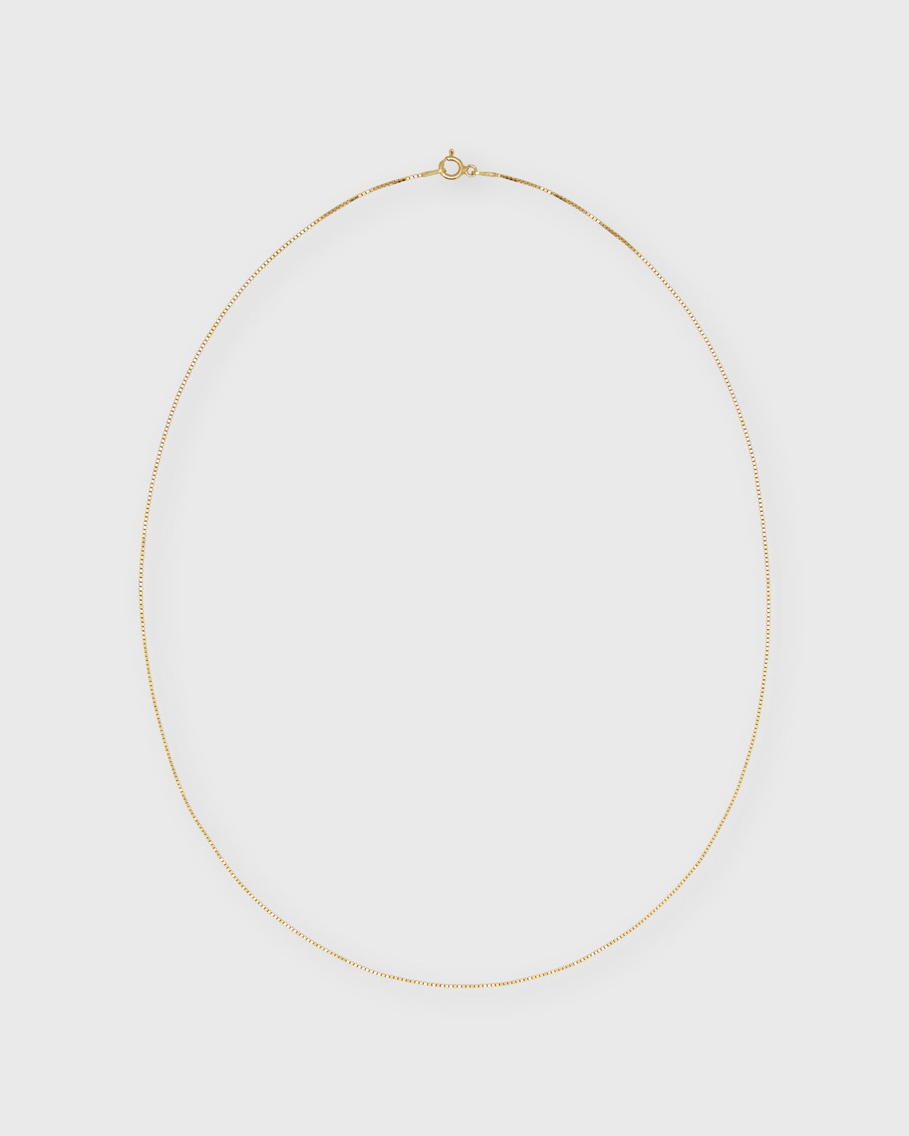 Box Chain Necklace in Gold