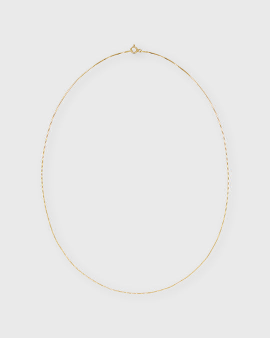 Box Chain Necklace in Gold
