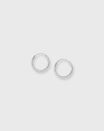 Load image into Gallery viewer, Tiny Sleeper Hoop Earrings in Silver
