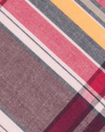 Load image into Gallery viewer, Cotton Woven Tie in Berry/Gold Madras
